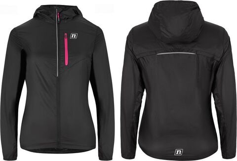 Женская ветровка с капюшоном для бега Noname WindShell 22 черная