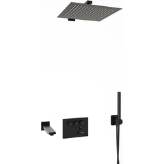 WasserKRAFT A7458.219.162.302.240.217.220 THERMO Комплект душевой системы внутреннего монтажа, цвет: чёрный фото