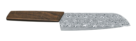 Нож кухонный Victorinox Swiss Modern Santoku Damast LE 2020, 17 sm, Brown  (6.9050.17J20)