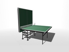 Теннисный стол влагостойкий, на роликах с усилением игрового поля WIPS СТ-ВРУ (61041)