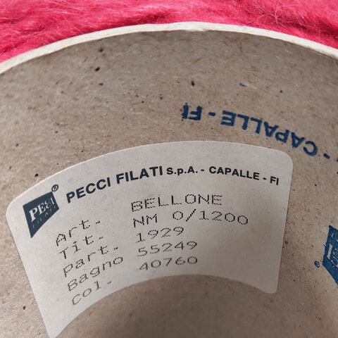 Смесовка с альпакой и мериносом Pecci Filati Bellone 120 малиновый
