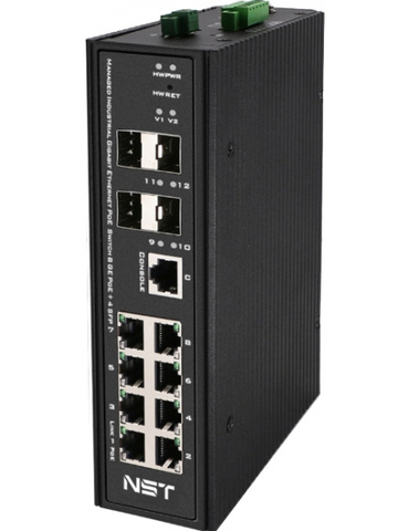 Коммутатор промышленный NST NS-SW-8G4G-PL/IM
