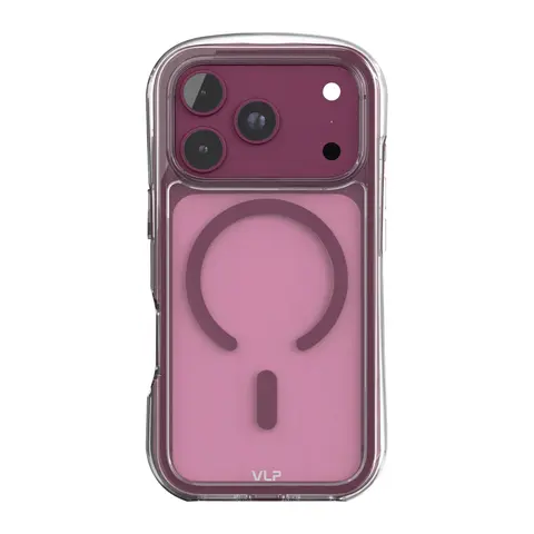 Чехол VLP Bubble Case iPhone 18 Pro темно-вишневый