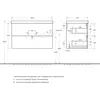 BelBagno Due DUE-800-2C-SO-RN-P Тумба под раковину подвесная, 80x43, цвет: Rovere Nature
