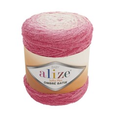 ALIZE "SOFTY PLUS OMBRE BATİK", 100% микрополиэстер, 500 гр. 600 м, Розовый