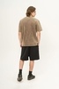 Футболка Kultura oversize Premium garment dyed коричневый