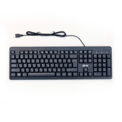 Клавиатура проводная BaseTech KB101, черный, Retail, мембранная, 1.4м (BT-KB101B)
