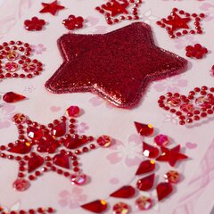 
          Наклейки-стразы Alingar, акриловые, "Звездное небо", красный, розовый, фиолетовый, пакет с европодвесом