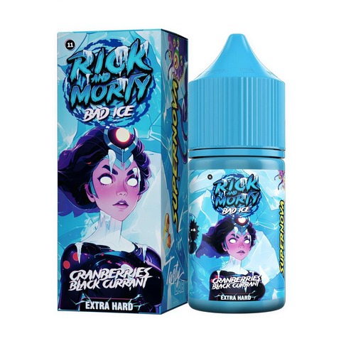 Rick & Morty Bad Ice Salt 2% Extra HARD 30 ml - Черная Смородина Клюква