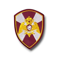 Нашивка ( Шеврон ) На Рукав ФСВНГ ( Росгвардия ) Общая ( Орел ) Краповый