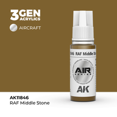 Акриловая краска AK Interactive RAF Middle Stone 3GEN AIR, 18мл