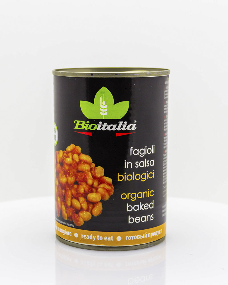 Фасоль Bioitalia в Томатном Соусе Консервированная 400 г