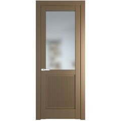 Межкомнатная дверь эмаль Profil Doors 2.2.2PM перламутр золото остеклённая