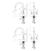Lemark Minima LM3861C Смеситель для кухни с подключением к фильтру с питьевой водой