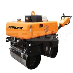 Ручной виброкаток GROST VR850R двухвальцовый - [840 кг / Honda GX390]