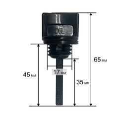 Щуп масляный UNITED PARTS для бензинового двигателя UP152/154/156/168 диаметр 17мм, длина 35мм (90-1303)