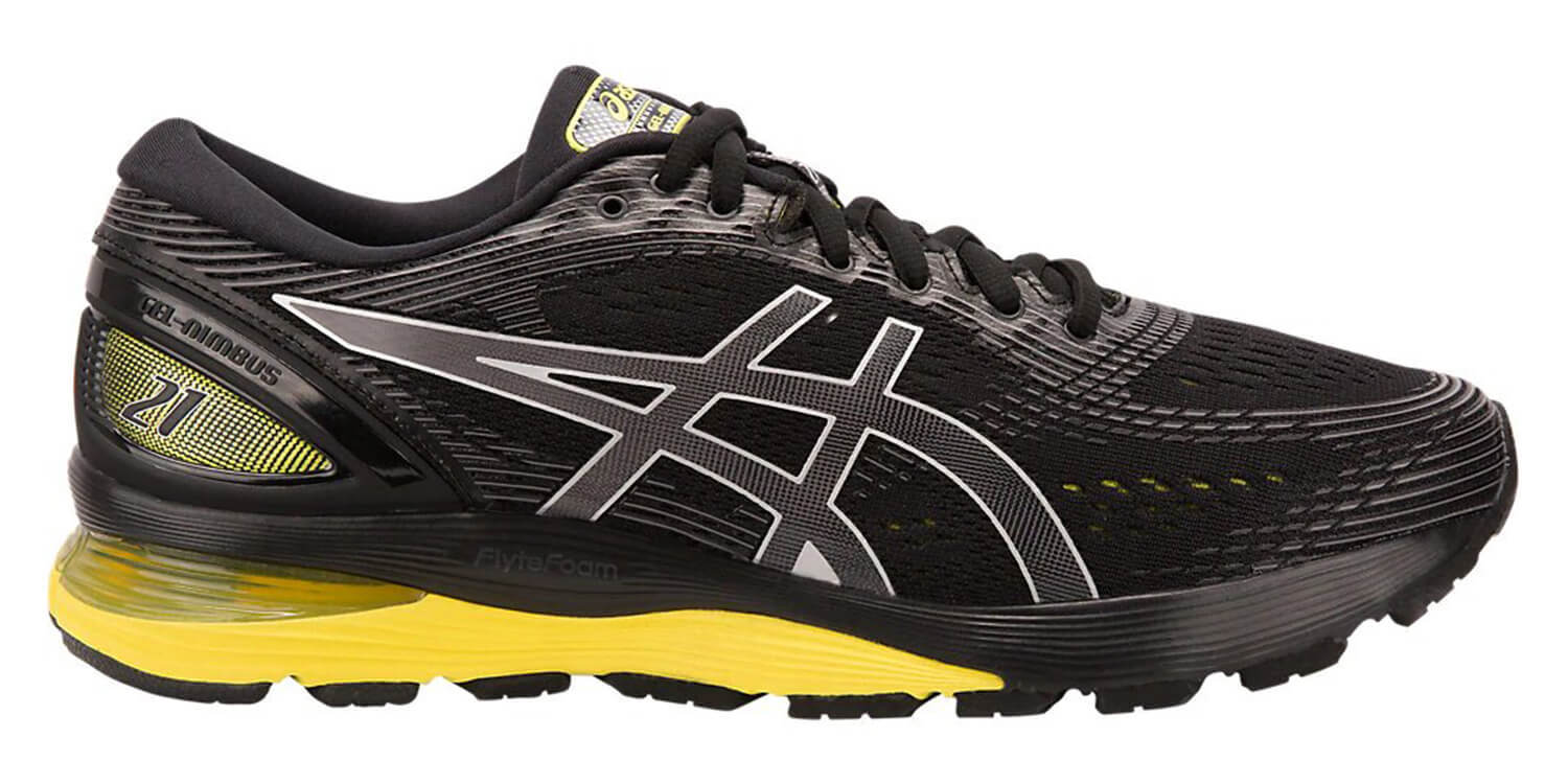 Asics Gel Nimbus 21 кроссовки для бега мужские черные-желтые