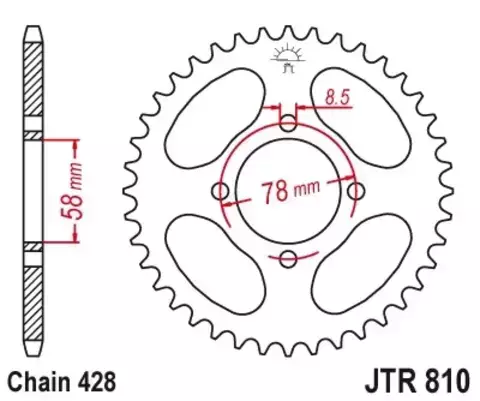 Звезда ведомая JTR810 49