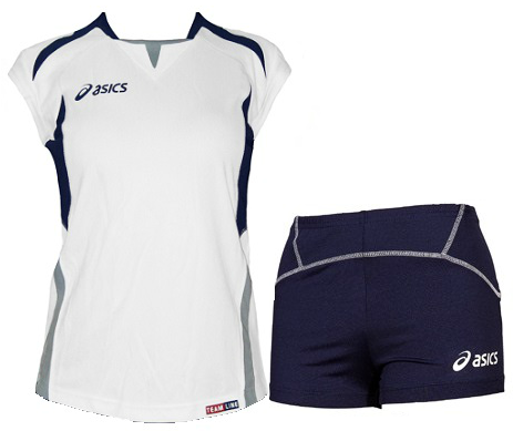 Форма волейбольная Asics Set Olympic Lady женская white