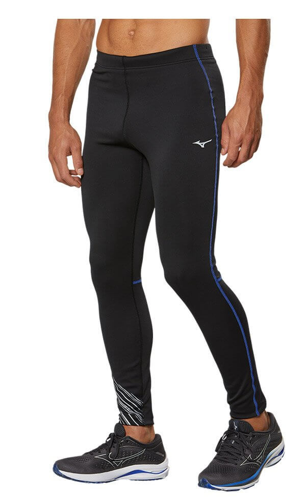 Mizuno Warmalite Tight утепленные беговые тайтсы мужские черные - 3