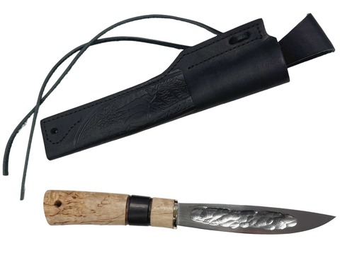 Нож Север, Bohler K340, рукоять карельская берёза, граб, Русский Молот
