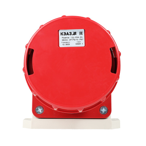 Розетка для монтажа на поверхность 135-63А-6h-380AC-3P+PE+N-IP67