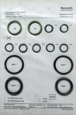 Фото Seal kit for WEH16/V - Комплект уплотнений для распределителя WEH16 / WH16, FKM