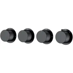 Boheme 124-T-5-B.1 Смеситель встроенный с термостатом STICK DIAMOND MATT BLACK 5-проходной фото