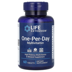 Life Extension One-Per-Day 60 tab, Мультивитамины