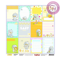 Бумага для скрапбукинга ScrapBerry's 180 гр/м принтованная односторонняя 30,5*30,5 см.