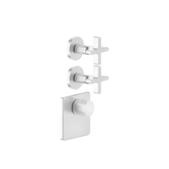 Gessi Inciso 58344#031 Встраиваемый термостатический смеситель на 2 источника, резьба 3/4