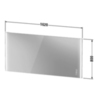 Duravit XViu XV70470B1B1 Зеркало с подсветкой 1620x800x40мм, сенсорное управление, цвет: champagne matt