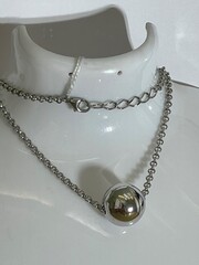 Шар 2,0 (колье из серебра)