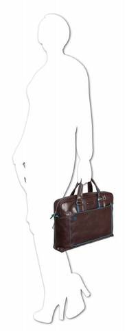 Сумка Piquadro Blue Square CA3335B2/N, чёрный, кожа натуральная