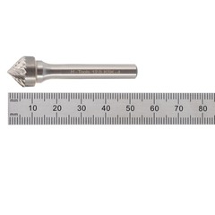 Бор-фреза твердосплавная K(KSK) 90° 12,0x8x53x6мм HM H-Tools 116230HT