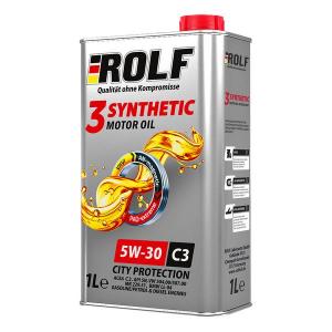 Моторное масло ROLF 3-synthetic 5W-30 C3 синтетическое 1л