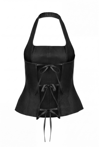 «Coquette Tie-Back Top» Топ из тафты с открытой спиной.