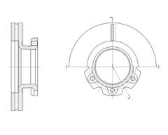 Диск тормозной вентилируемый G-brake  GR-32238