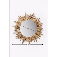 Зеркало Legno Ø82 см