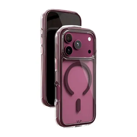 Чехол VLP Bubble Case iPhone 18 Pro темно-вишневый