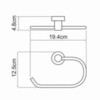 WasserKRAFT Donau K-9460 Полотенцедержатель, цвет: хром