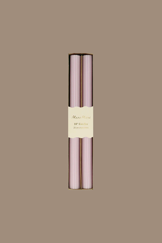 Свечи настольные сиреневые (в наборе 2 шт)