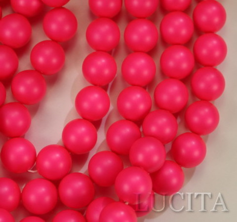 5810 Хрустальный жемчуг Сваровски Crystal Neon Pink круглый 10 мм
