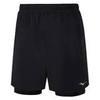 Mizuno Alpha 7.5 2 In 1 Short шорты для бега мужские черные - 1