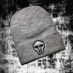 Шапка MF DOOM grey с подворотом