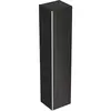 Geberit Acanto 500.619.16.1 Высокий шкафчик с двумя дверями 38x173x36см, черный / лакированный матовый, черный / глянцевое стекло