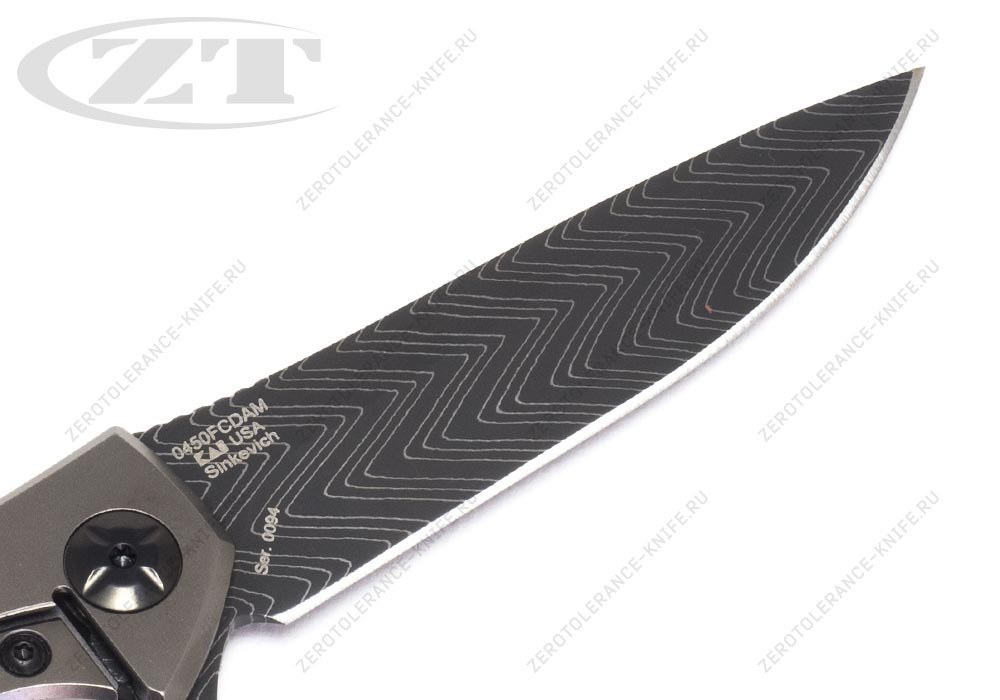 Нож Zero Tolerance 0450FCDAM Sinkevich - фотография 