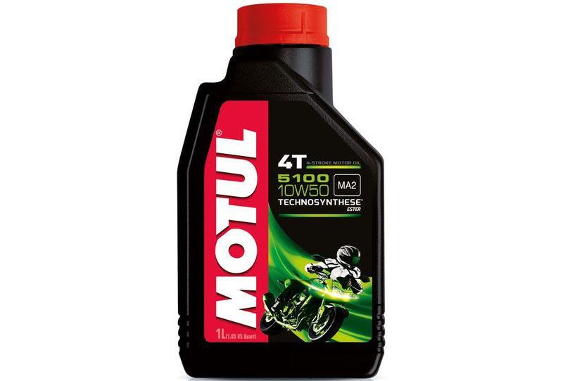 Полусинтетическое моторное масло Motul 5100 4T 10W50, 4 л