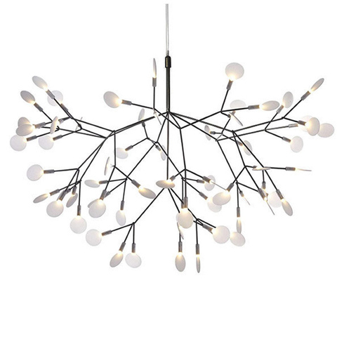 Люстра Heracleum черная диаметр 98см.