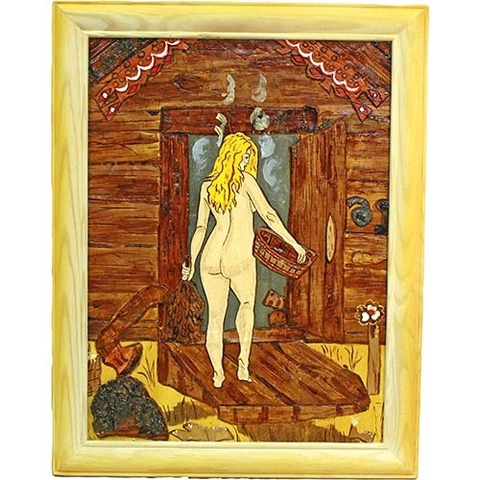 Панно из бересты 30*40 (на абаши) - 29